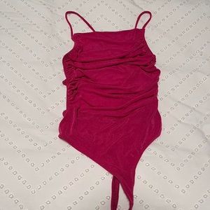 Pink shimmery bodysuit